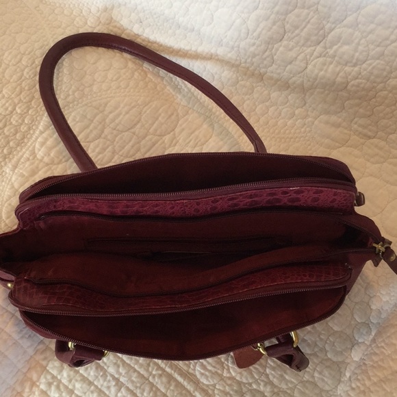 Great American Leatherworks Bags Burgundy Leather Purse Poshmark